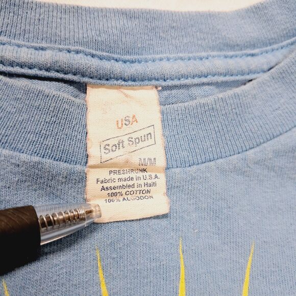 Vtg 90s Y2k Mr. Strong Man Little Miss T-Shirt Mens M S Soft Spun Tag Rare - Picture 3 of 7